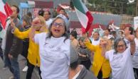 La ministra Norma Piña se unió a la marcha en contra de la reforma judicial.