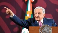 El Presidente Andrés Manuel López Obrador, ayer en conferencia de prensa.