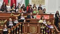 Sesión en el Congreso de la Ciudad de México.