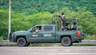 Elementos del Ejército continúan con la vigilancia en la zona.