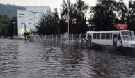 Indios Verdes inundado por las fuertes lluvias de la tarde de ayer 13 de septiembre