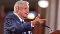 El presidente López Obrador, en conferencia matutina de Palacio Nacional.