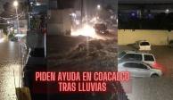 En Coacalco, el presidente municipal califica como 'históricas' las lluvias que se registraron este 15 de septiembre.