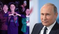 Vladimir Putin declinó asistir a toma de posesión de Sheinbaum.