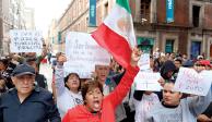 Trabajadores del Poder Judicial en una manifestación en la Ciudad de México el pasado 12 de septiembre.