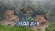 El huracán John tocará Pinotepa Nacional entre las 23:00 horas de hoy y las 01:00 horas de este martes.