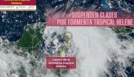 Las clases quedan suspendidas en algunos municipios ante las lluvias que traerá la tormenta tropical Helene.