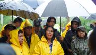 Abelina López Rodríguez supervisa las labores de rescate en Acapulco tras las inundaciones provocadas por la tormenta tropical 'John'.