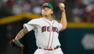 Julio Urías durante el Clásico Mundial de Béisbol 2023 con la Selección Mexicana