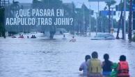 Acapulco intenta levantarse tras el impacto del huracán "John".