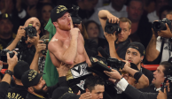 'Canelo' Alvarez al término de su pelea contra Gennady Golovkin II