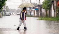 Depresión tropical en Coatzacoalcos, el pasado martes.