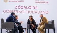 Clara Brugada y su gabinete atienden a ciudadanos en la jornada "Zócalo de Gobierno Ciudadano"