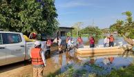 Atienden municipios afectados por lluvias en días pasados.