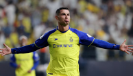 Cristiano Ronaldo festeja gol con el Al-Nassr