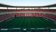 El Estadio AKRON antes del partido amistoso entre México y Estados Unidos