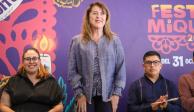 Margarita González Saravia presenta el Festival Miquixtli 2024.