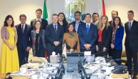 Lorena Cuéllar Cisneros, gobernadora de Tlaxcala, se reunió con integrantes de la delegación de la Unión Europea en México