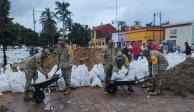 Realizaron recorridos en las zonas de riesgo para la evacuación de personas.