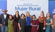 Maru Campos, gobernadora de Chihuahua, durante el encuentro con mujeres productoras y emprendedoras.