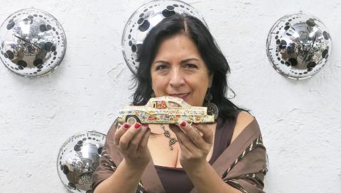 La artista, en Guadalajara en octubre de 2013.