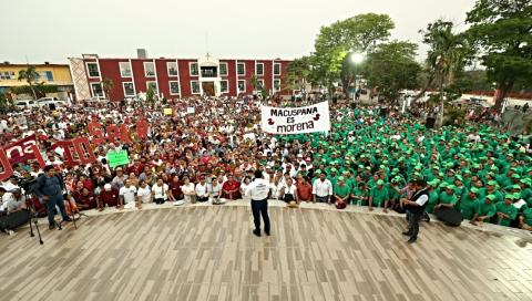 “Vamos a defender el legado de la transformación”: Javier May convoca al pueblo a hacer historia el 2 de junio