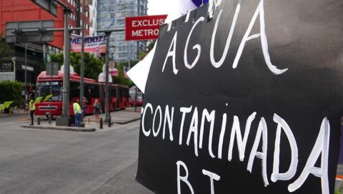Habitantes de la Benito Juárez realizaron bloqueos por la contaminación del agua.