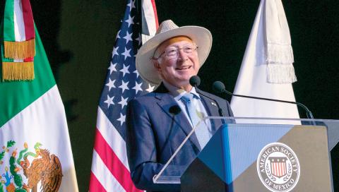 El embajador de Estados Unidos en México, Ken Salazar, en foto de archivo.