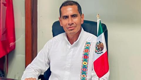 Román Ruiz Bohórquez, presidente municipal de Candelaria Loxicha.