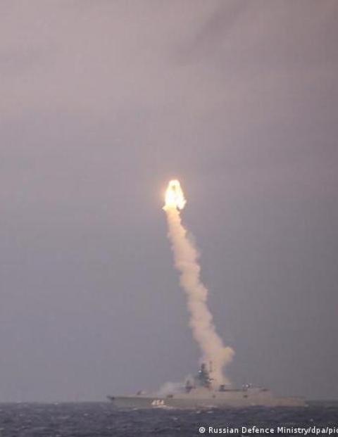 El disparo del misil Zircon fue realizado desde fragata "Amiral Gorshkov". 