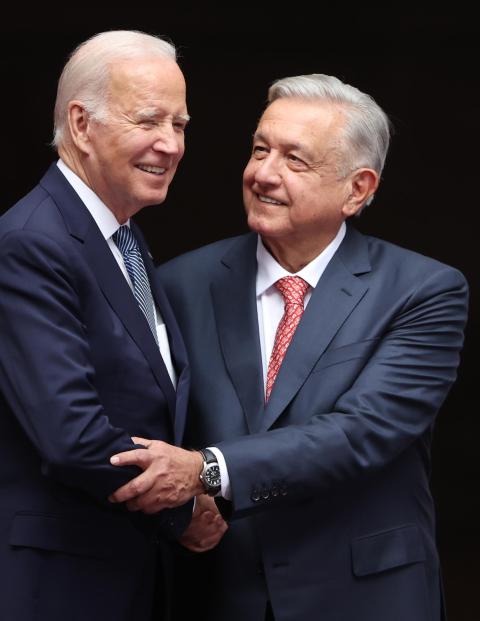 Joe Biden y AMLO, presidentes de Estados Unidos y México.