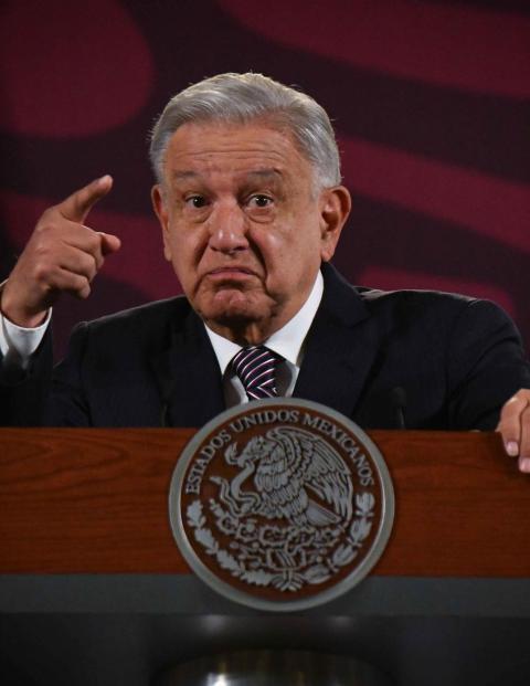 Andrés Manuel López Obrador, presidente de México, ofreció su conferencia de prensa este viernes 23 de febrero del 2024, desde Palacio Nacional, en CDMX.
