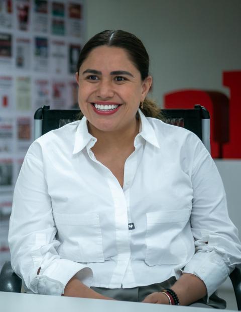 Catalina Monreal, durante la entrevista con el diario La Razón.
