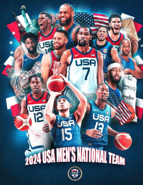 Estados Unidos ya tiene su Dream Team para el basquetbol varonil de París 2024.