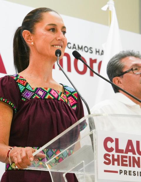 Claudia Sheinbaum Pardo, candidata de Morena.