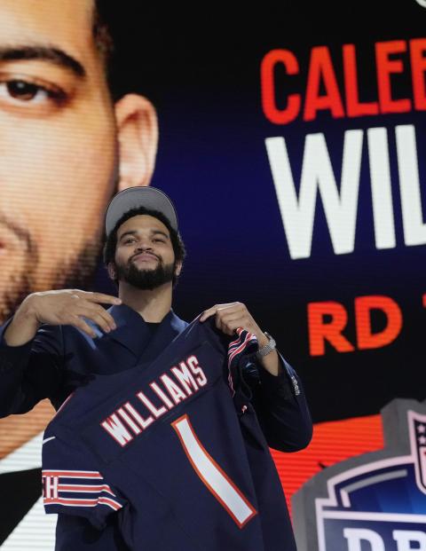 Caleb Williams fue elegido el pick número 1 para la próxima temporada de la NFL en el Draft del 2024.
