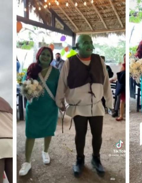 Boda con temática de "Shrek" se volvió viral.