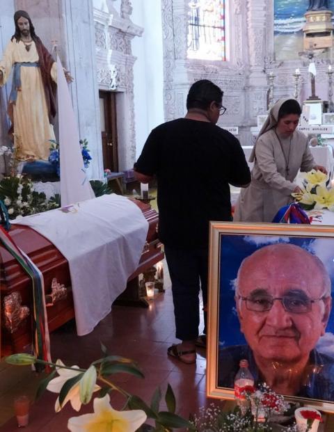 Misa por sacerdotes asesinados en Cerocahui, Chihuahua.
