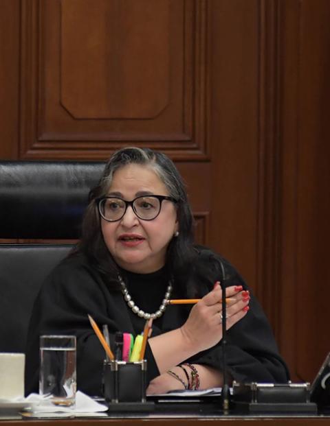 Norma Piña, ministra presidente de la Suprema Corte de Justicia de la Nación.