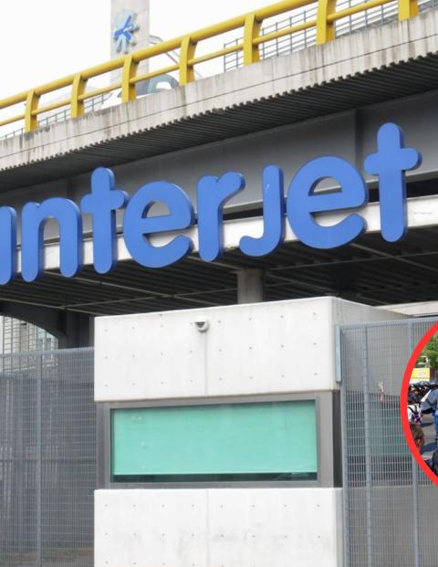 Extrabajadores de Interjet se enfrentaron a empujones con Policías de la CDMX durante un bloqueo en Circuito Interior.