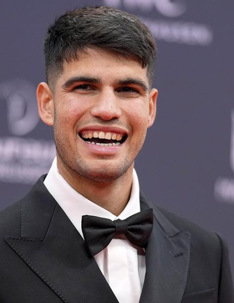 El español, en los premios Laureus en Madrid el lunes pasado en la alfombra roja.