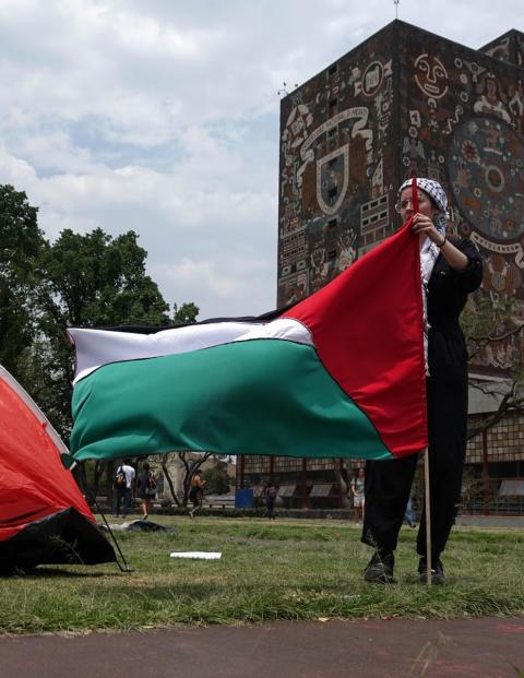 UNAM comparte postura a favor de Palestina.