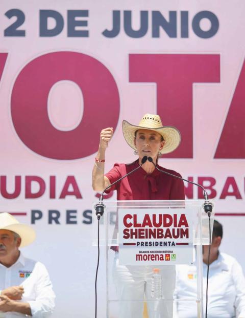 Claudia Sheinbaum, candidata presidencial de Sigamos Haciendo Historia.