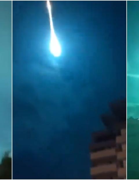 El cielo de España y Portugal se iluminó con un meteorito.
