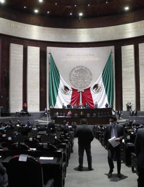 Sesión en la Cámara de Diputados.