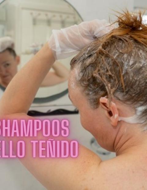 El shampoo sirve para mantener el color del cabello teñido.