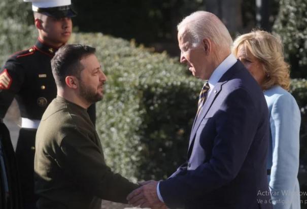 Zelenski se reúne con Biden en la Casa Blanca; agradeció el apoyo de EU.