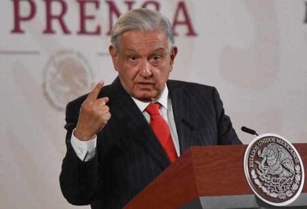 Presidente López Obrador en conferencia de prensa.