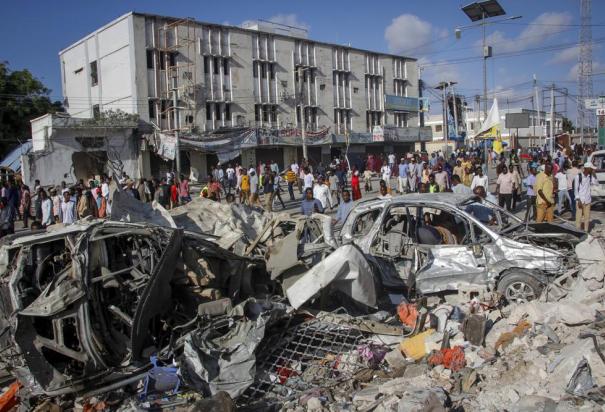 El presidente somalí Hassan Sheikh Mohamud pidió ayuda internacional para los heridos en los recientes ataques.