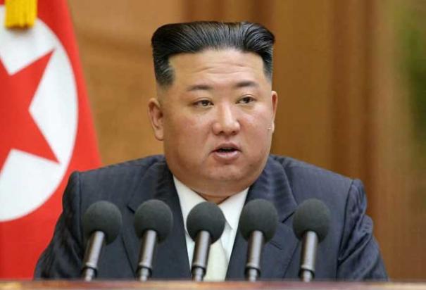 En la imagen, el líder de Corea del Norte, Kim Jong Un,